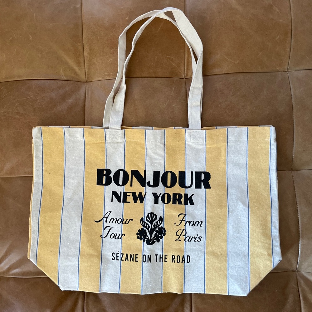 Sezane Tote Bonjour New York